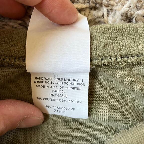 Lucky Brand Vtg Y2K Terry Cloth Swim Cover-up Dress Olive Green Halter Neck - Picture 16 of 16